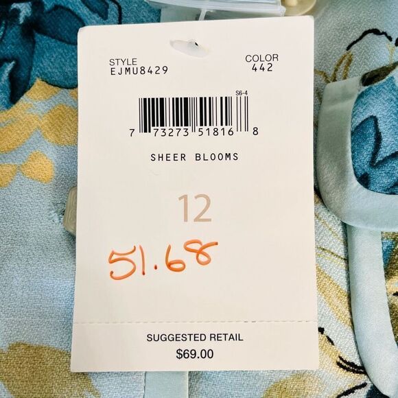 Emma James Floral Jacket   Sz 12   NWT - Picture 5 of 6